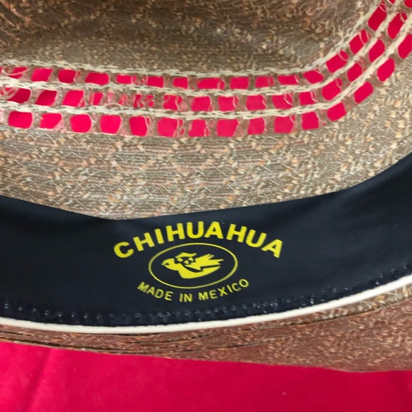 Rio Grande Chihuahua Mexico Straw Woven Cowboy Hat - Picture 7 of 8